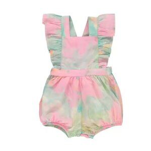 Bebe Organic Watercolor Violetta Romper Size 2Y NWT